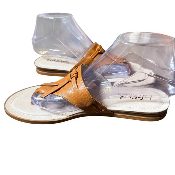 LifeStride Women’s Rio Slip on Sand Sandal flip flop Size 7.5 - Picture 2 of 7